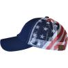 imageCC Unisex Adjustable Trucker Baseball Cap HatPrinted American Flag  Navy