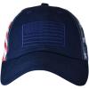 imageCC Unisex Adjustable Trucker Baseball Cap HatPrinted American Flag  Navy