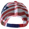 imageCC Unisex Adjustable Trucker Baseball Cap HatPrinted American Flag  Red
