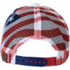 imageCC Unisex Adjustable Trucker Baseball Cap HatPrinted American Flag  White