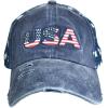 imageCC Unisex Adjustable Trucker Baseball Cap HatUsa Flag Colors