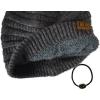 imageCC Unisex Chunky Soft Stretch Cable Knit Warm Fuzzy Lined Skully BeanieHeather Charcoal With Hair Tie