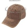 imageCC Unisex Classic Blank Low Profile Cotton Unconstructed Baseball Cap Dad HatDistressed Brown