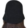 imageCC Unisex Winter Cable Knit Packable Vintage Cloche Bucket HatBlack