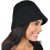 imageCC Unisex Winter Cable Knit Packable Vintage Cloche Bucket HatBlack