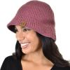 imageCC Unisex Winter Cable Knit Packable Vintage Cloche Bucket HatCoco Berry