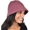 imageCC Unisex Winter Cable Knit Packable Vintage Cloche Bucket HatCoco Berry