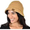 imageCC Unisex Winter Cable Knit Packable Vintage Cloche Bucket HatDark Nude