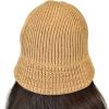 imageCC Unisex Winter Cable Knit Packable Vintage Cloche Bucket HatDark Nude