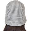 imageCC Unisex Winter Cable Knit Packable Vintage Cloche Bucket HatLight Melange Gray