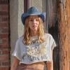 imageCC Washed Knitted Denim Cowboy Hat with Suede Strings for WomenDenim