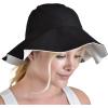 imageCC Womens 100 Cotton Crushable Bucket Ponytail Messy Bun Sun Hat ReversibleBkLt Beige