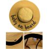 imageCC Womens Paper Weaved Crushable Beach Embroidered Quote Floppy Brim Sun HatBaby on Board