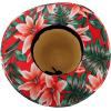 imageCC Womens Paper Weaved Crushable Beach UPF 50 Floppy Brim Sun Hat with PrintLily Red