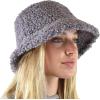 imageCC Womens Winter Faux Fur Teddy Style Fisherman Bucket HatGray