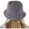 imageCC Womens Winter Faux Fur Teddy Style Fisherman Bucket HatGray