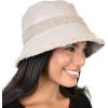 imageCC Womens Winter Faux Fur Teddy Style Reversible Fisherman Bucket HatDove