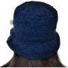 imageCC Womens Winter Faux Fur Teddy Style Reversible Fisherman Bucket HatIndigo