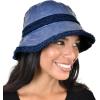 imageCC Womens Winter Faux Fur Teddy Style Reversible Fisherman Bucket HatIndigo