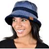 imageCC Womens Winter Faux Fur Teddy Style Reversible Fisherman Bucket HatIndigo