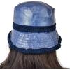 imageCC Womens Winter Faux Fur Teddy Style Reversible Fisherman Bucket HatIndigo