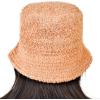 imageCC Womens Winter Faux Fur Teddy Style Reversible Fisherman Bucket HatToast Almond