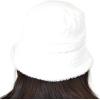 imageCC Womens Winter Faux Fur Teddy Style Reversible Fisherman Bucket HatWhite