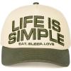 Life is Simple- Olive/Beige