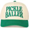 imageCC Embroidered TwoTone Trucker Snapback HatPickle Baller GreenBeige