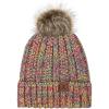 imageCC Exclusives Fuzzy Lined Knit Fur Pom Beanie Hat YJ82011 Pastel Mix