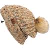 A Confetti Mohair Ribbed-camel