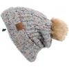 A Confetti Mohair Ribbed-lt Grey