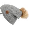 A Soft Cuff Mixed Cable Pattern-lt.mel.grey