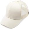 imageCC Hatsandscarf Ponytail caps Messy Buns Trucker Plain Baseball Cap BT6Beige