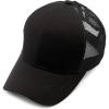 imageCC Hatsandscarf Ponytail caps Messy Buns Trucker Plain Baseball Cap BT6Black