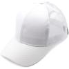 imageCC Hatsandscarf Ponytail caps Messy Buns Trucker Plain Baseball Cap BT6White