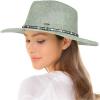imageCC Panama Hat WRhinestone Trim BandSage