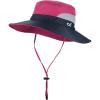imageCC Safari Sun Hat Wide Brim Hat with Ponytail Hole Packable UPF 50 for Hiking CampingNavyHot Pink