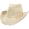 imageCC Sparkly Sequin Cowboy Hat with Suede String Trim Pastel Beige