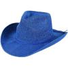 imageCC Sparkly Sequin Cowboy Hat with Suede String Trim Royal