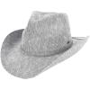imageCC Sparkly Sequin Cowboy Hat with Suede String TrimGrey
