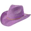 imageCC Sparkly Sequin Cowboy Hat with Suede String TrimLavender
