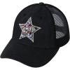 imageCC Star Stone Embellishment Baseball Cap with Mesh BAB8038 Stone EmbellishmentStar Black