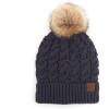 Chunky Cable Dark Melange Gray