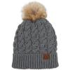 Chunky Cable Light Melange Gray