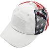 Printed American Flag  White