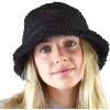 imageCC Womens Winter Faux Fur Teddy Style Fisherman Bucket HatBlack