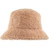 imageCC Womens Winter Faux Fur Teddy Style Fisherman Bucket HatCamel