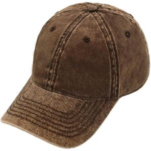imageCC Acid Wash Cotton 3D Embroidered Baseball Cap BA4239 BA4240 BA4241Brown