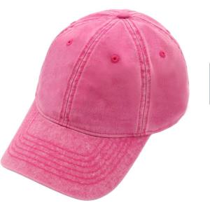 imageCC Acid Wash Cotton 3D Embroidered Baseball Cap BA4239 BA4240 BA4241Hot Pink
